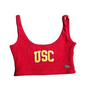Hype & Vice Red USC Crop Top